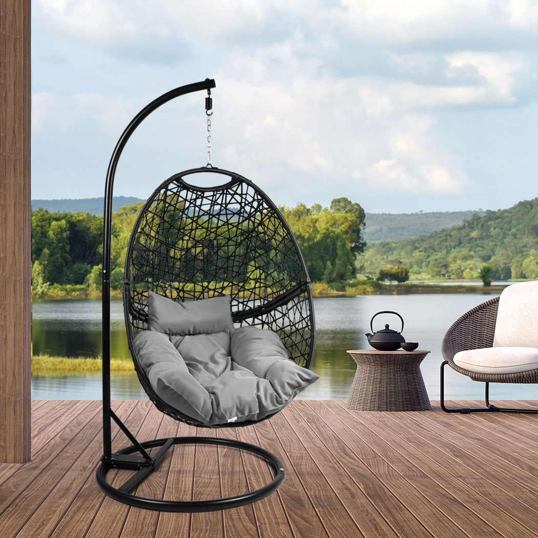 Levede Hanging Swing Egg Chair Outdoor-1831592466906746887