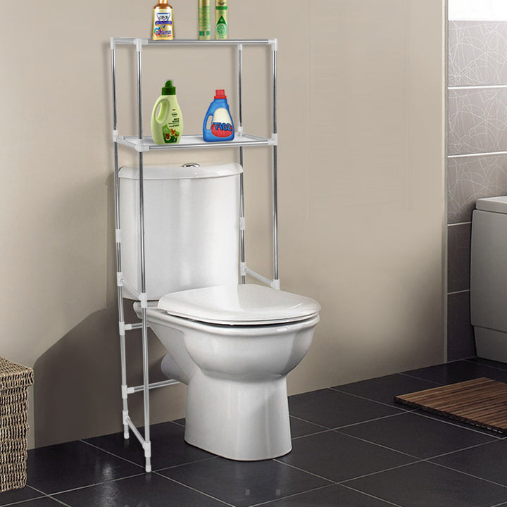 Over Toilet Storage Shelf Rack - Bath Shelf and Organizer for Bathroom Storage - Levede