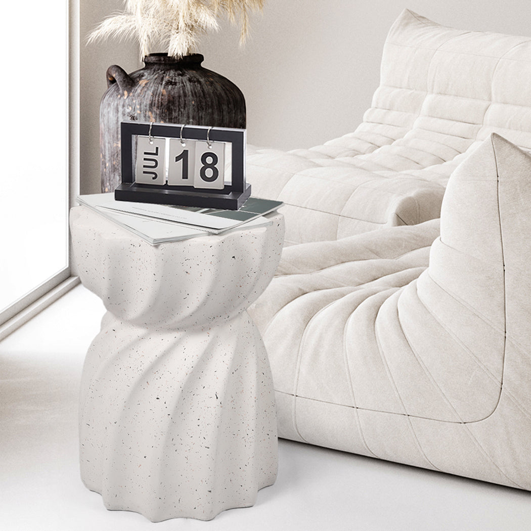 Levede Side Table End Terrazzo Hourglass - Levede