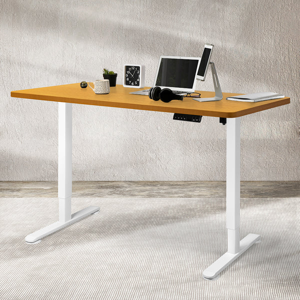 Levede Motorised Standing Desk Height 120cm Natural 800x 1.5MM.