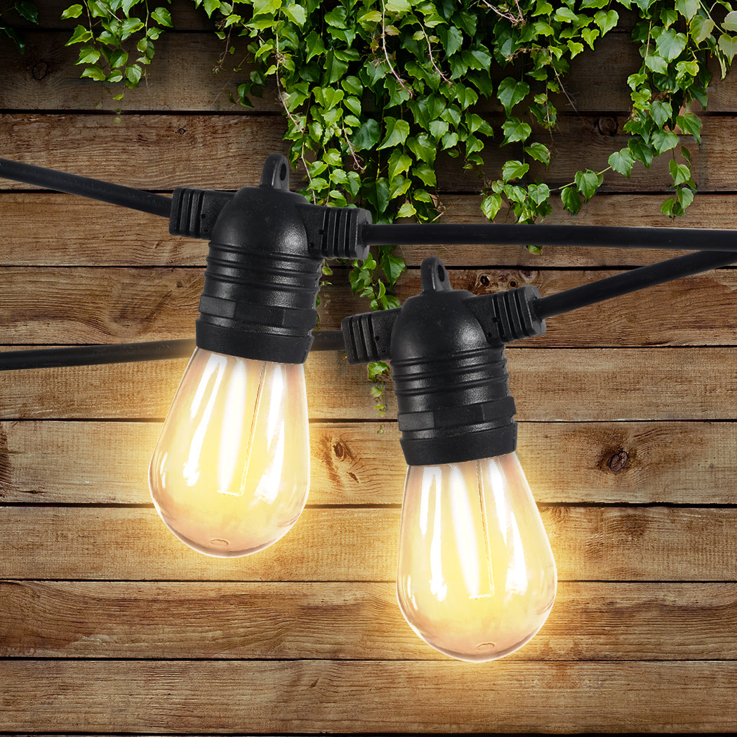 Emitto 60m Festoon String Lights Christmas Wedding Party Waterproof Outdoor