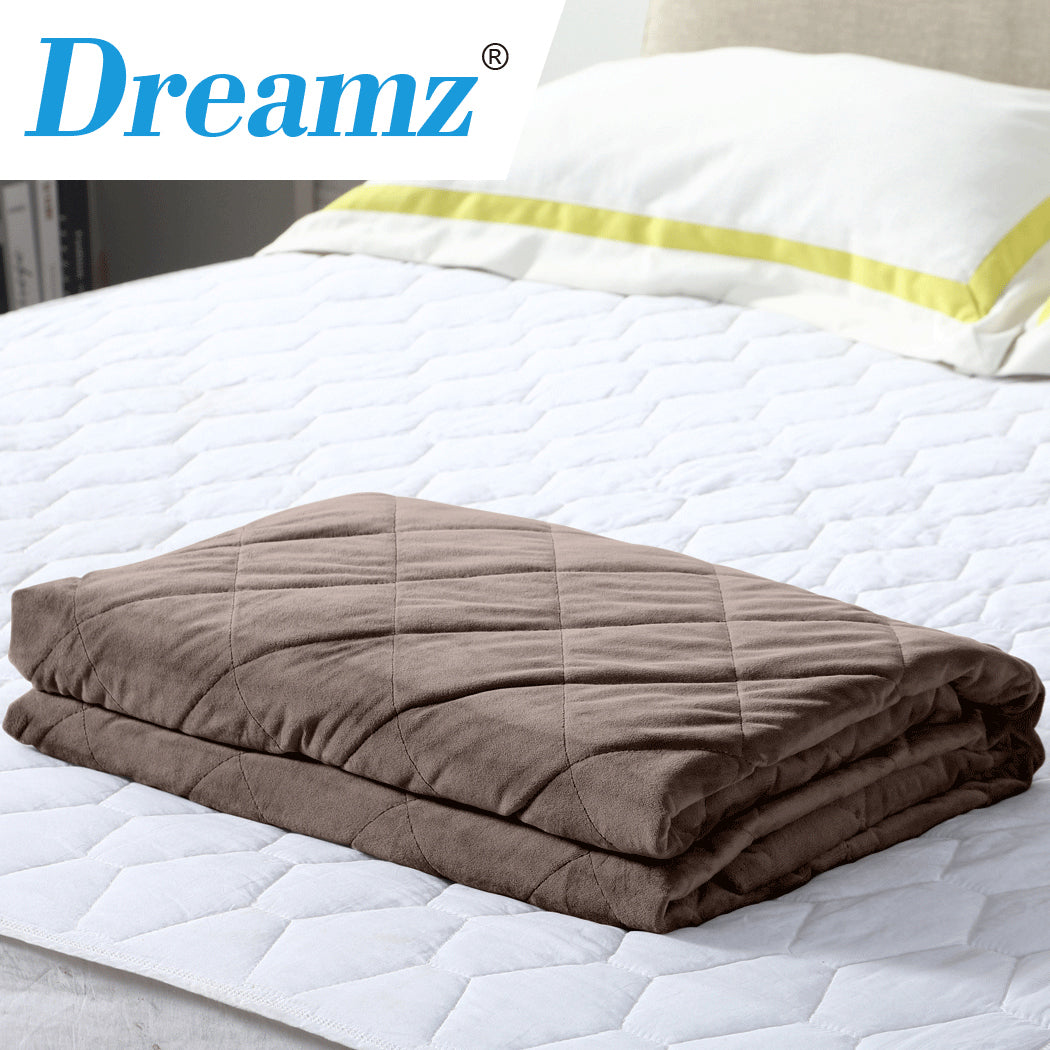 DreamZ 7KG Anti Anxiety Weighted Blanket for Adults - Heavy Gravity Comfort - Levede