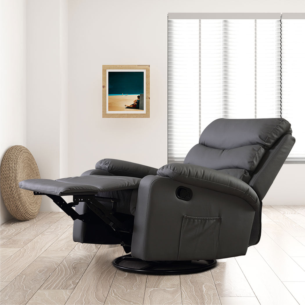 Levede Massage Chair Recliner Chairs Grey-1848848505939038215