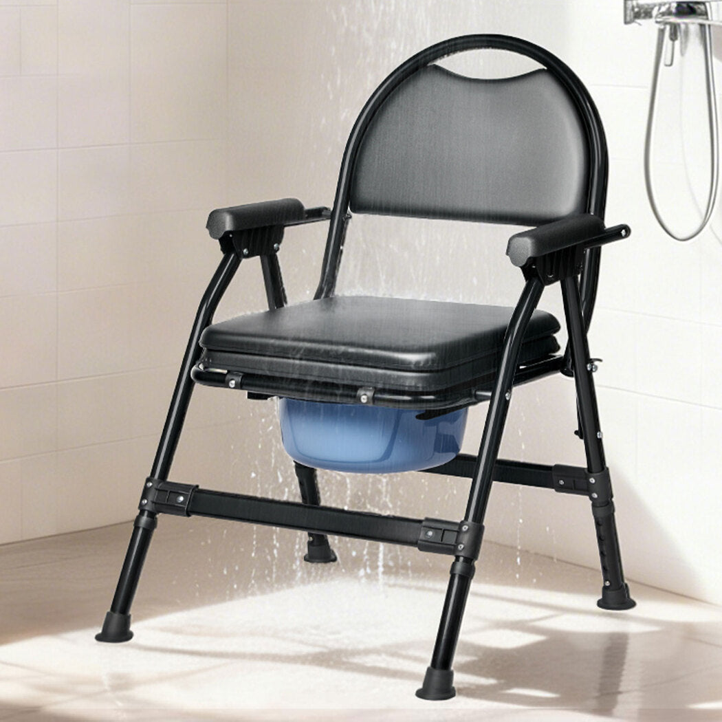 Shower Tiolet Commode Chair Bedside Seat Elderly Pregnant Disability Aid