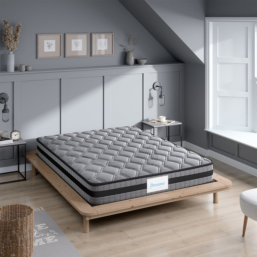 DreamZ Queen Mattress - Medium Firm 5-Zone Spring Support 22cm.