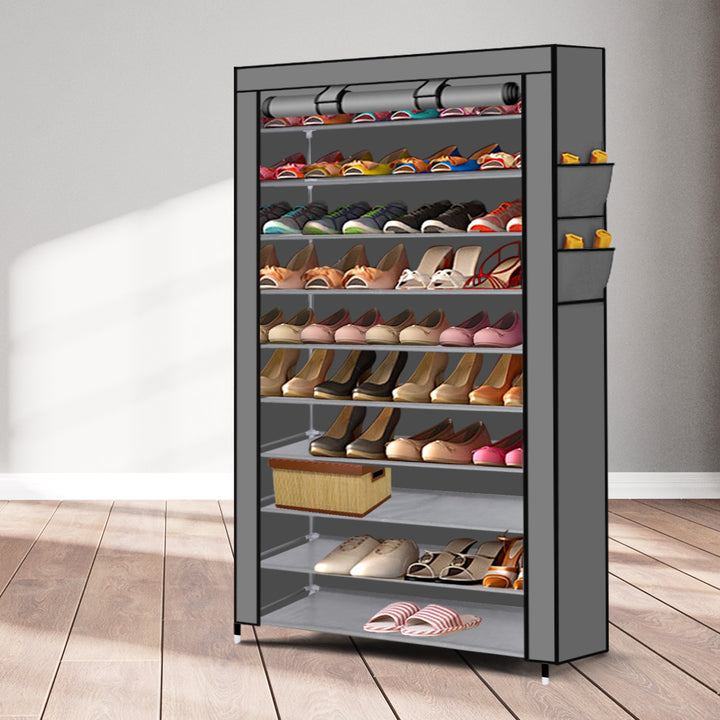 Levede 10 Tier Shoe Rack Portable Storage - 2pcs Set Options Available - Levede