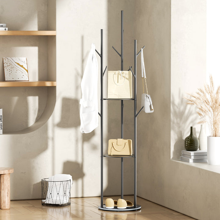 Levede Coat Rack Clothes Stand 8 Hook Organizer - Levede