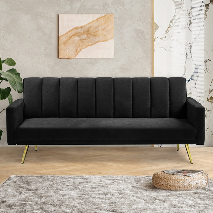 Levede Sofa Bed Convertible Velvet Lounge - Levede