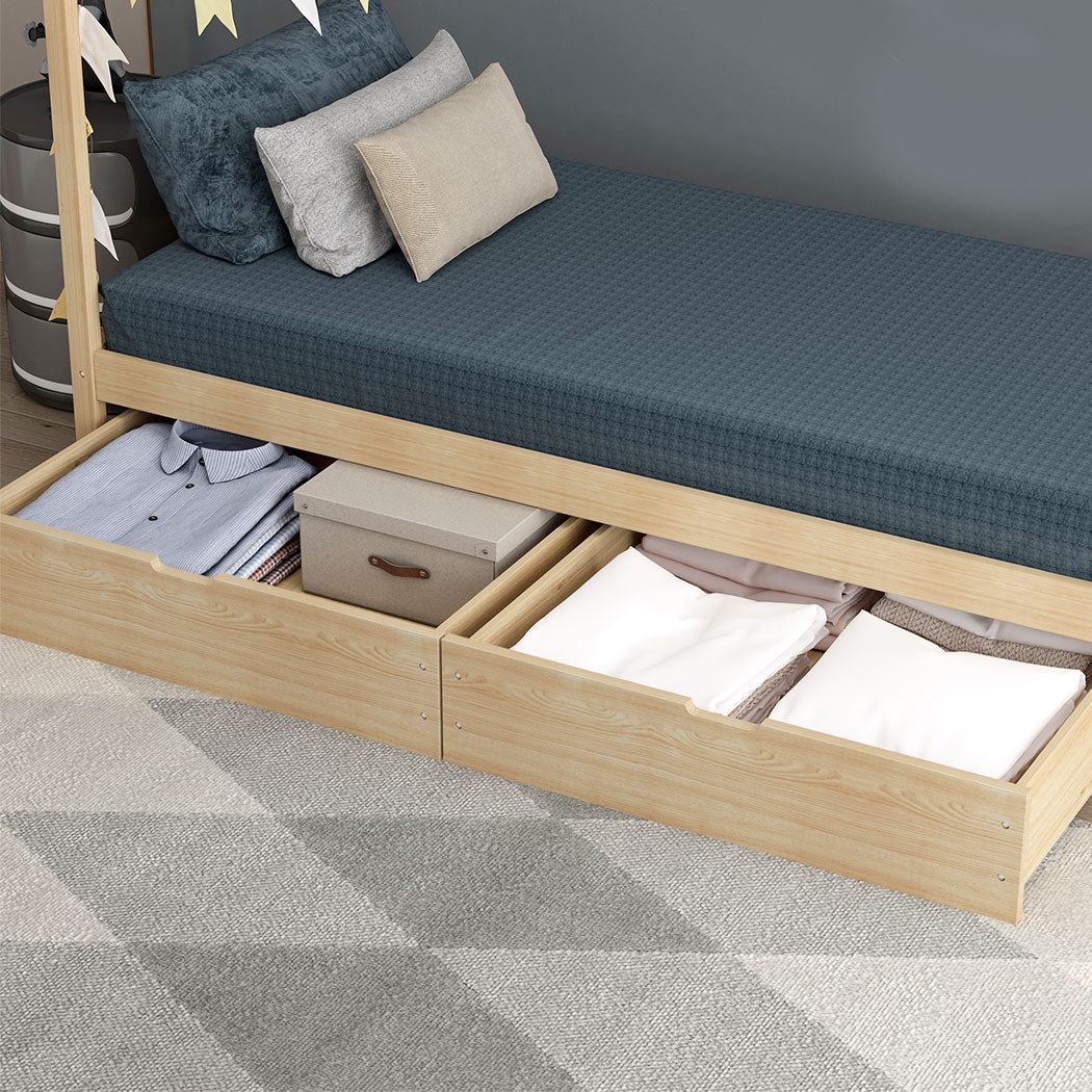 Levede 2x Bed Frame Storage Drawers - Levede