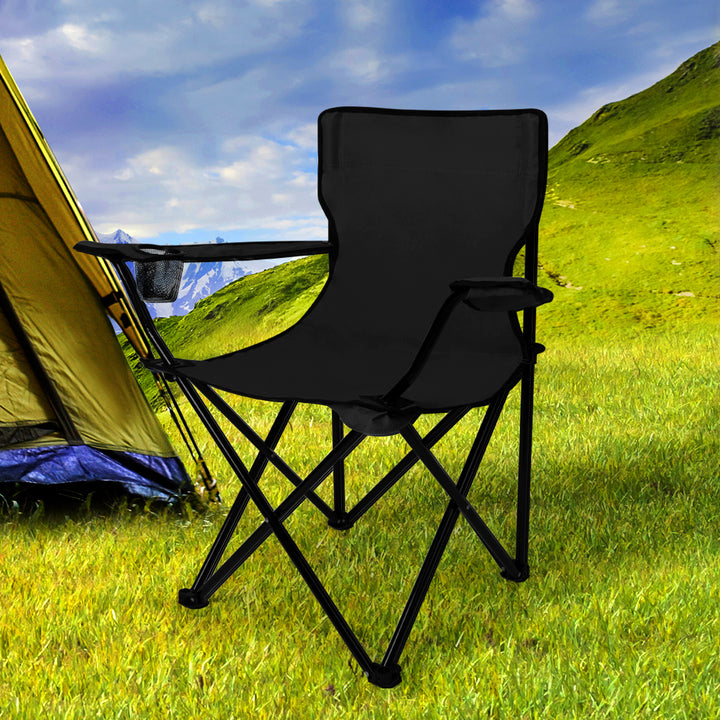 Levede Camping Chairs Folding Arm Portable - Levede