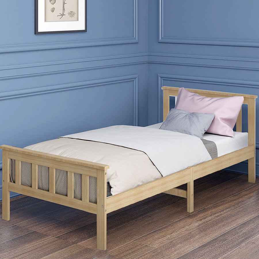 Levede Wooden Bed Frame Single Size-1831592586528296967