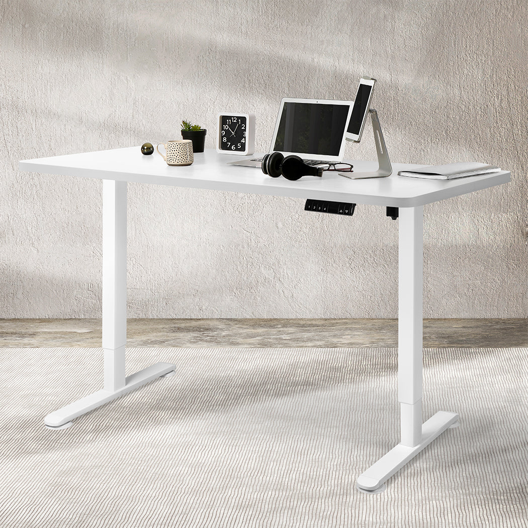 Levede Motorised Standing Desk Adjustable 140cm White 1000x 1MM-1831592482668941319