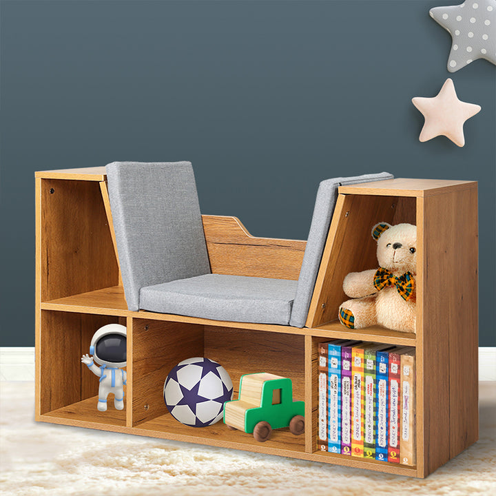 Levede Kids Bookcase Toys Box Shelf - Levede