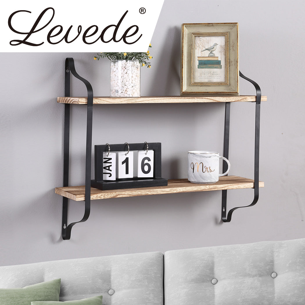 Levede Floating Shelves Brackets Display - Levede