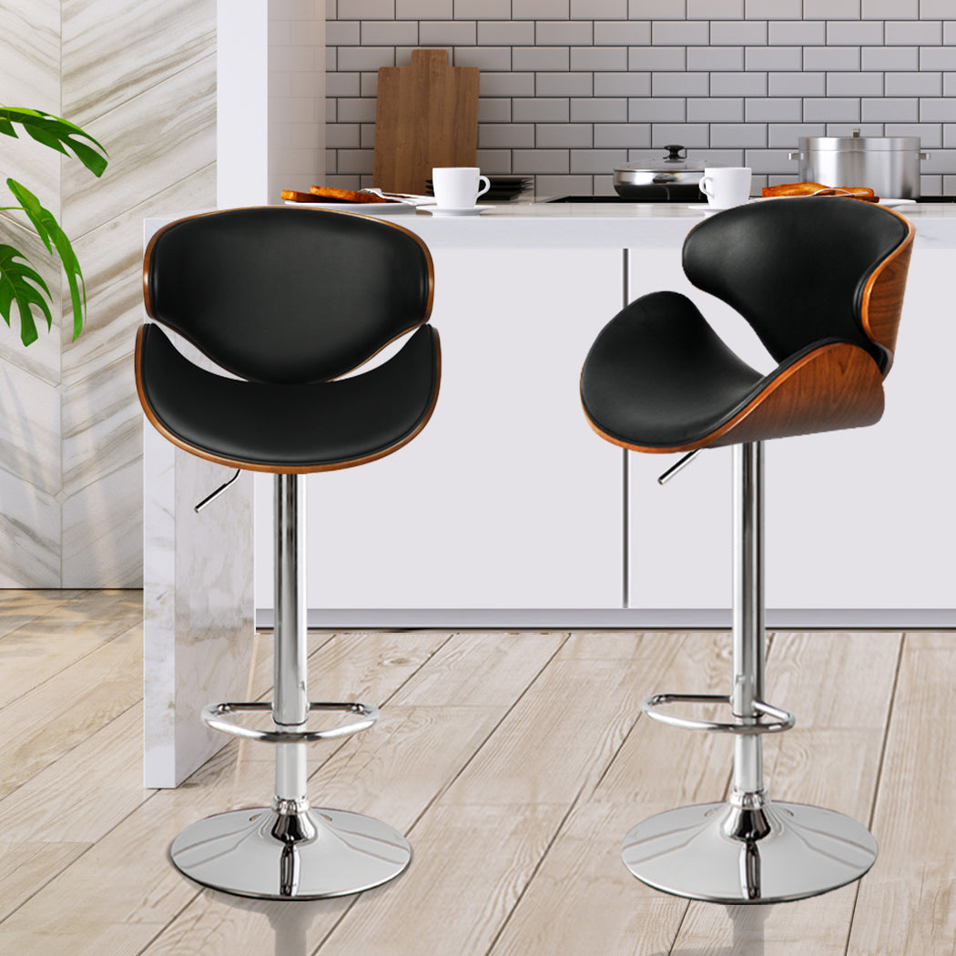 Levede 1x Gas Lift Kitchen Bar Stools - Levede