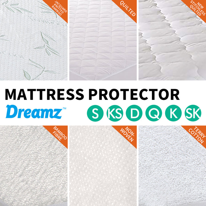 DreamZ Fitted Waterproof Bed Mattress - Levede