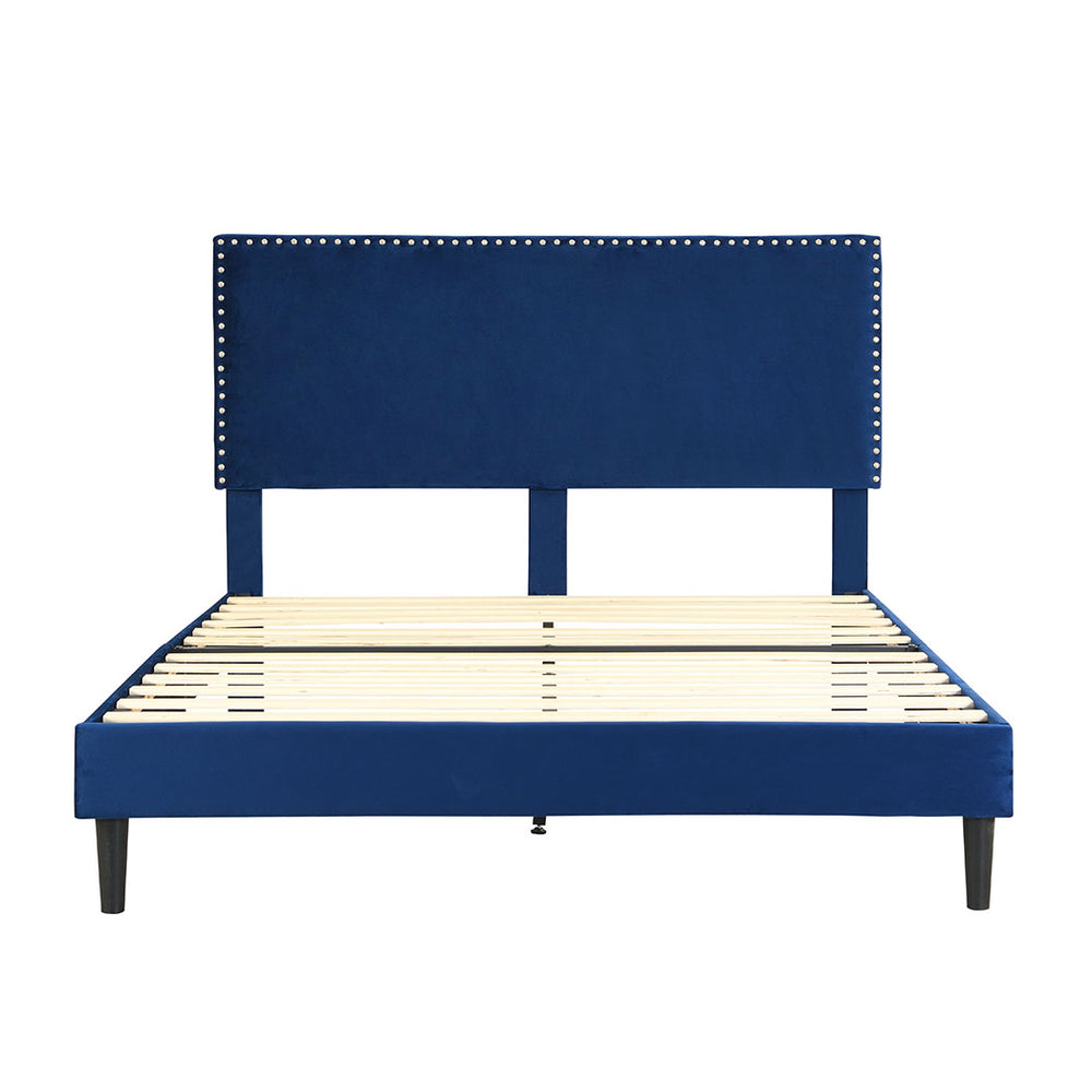 Mattress Base – Luxurious Velvet Backboard