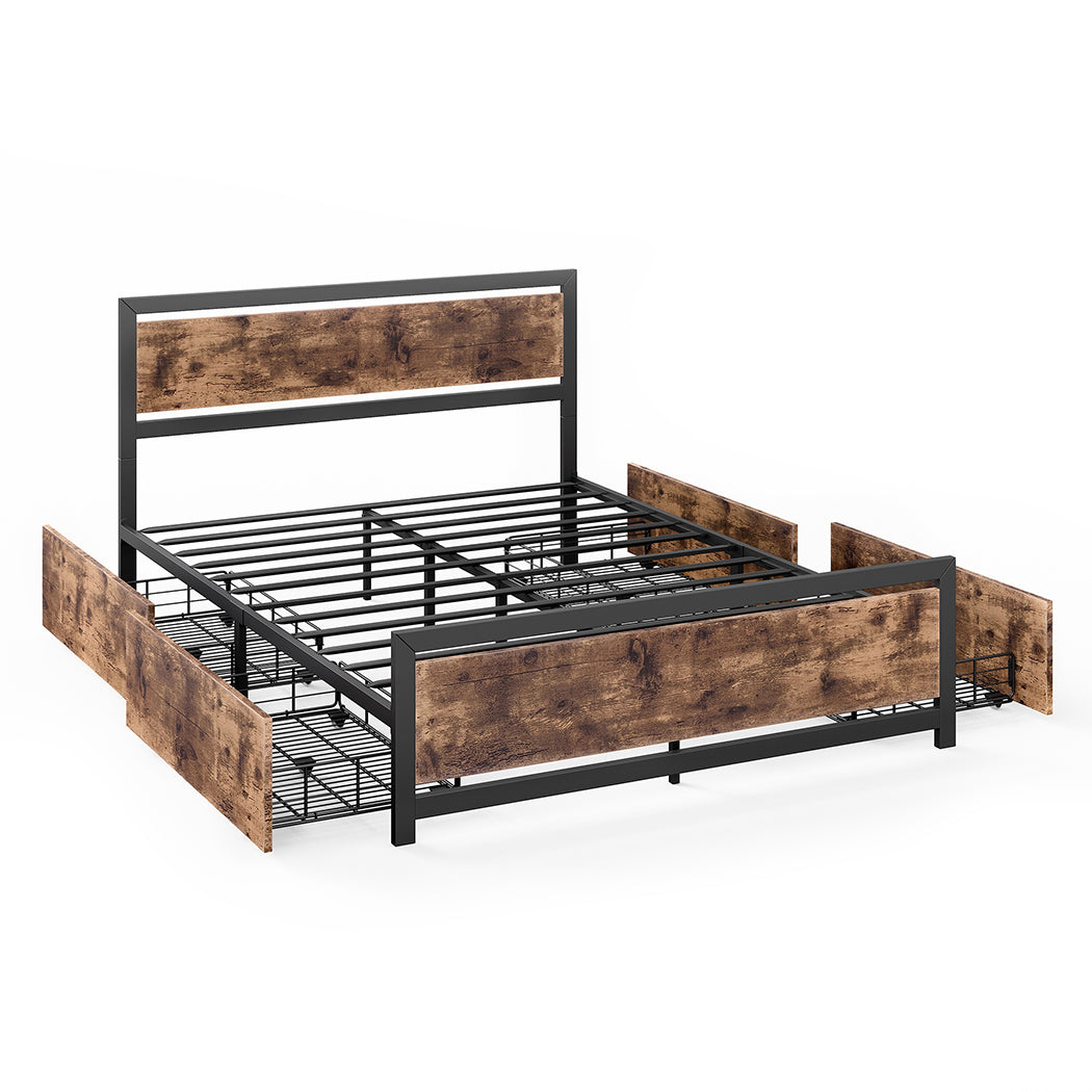 Levede Industrial Bed Frame 