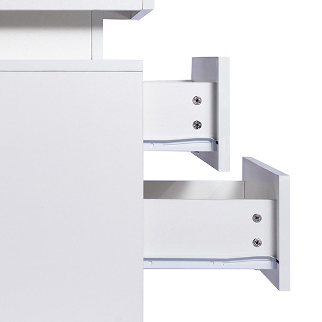 Modern Contemporary Bedside Tables with open drawers