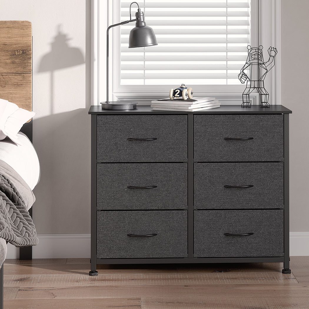 Modern Fabric 6-Drawer Chest of Drawer 4