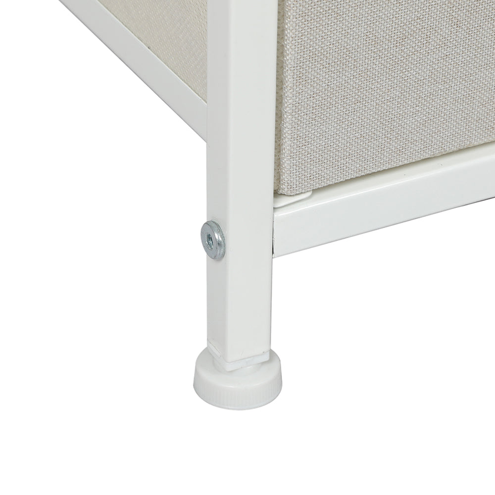 Modern Fabric 6-Drawer Chest of Drawer leg
