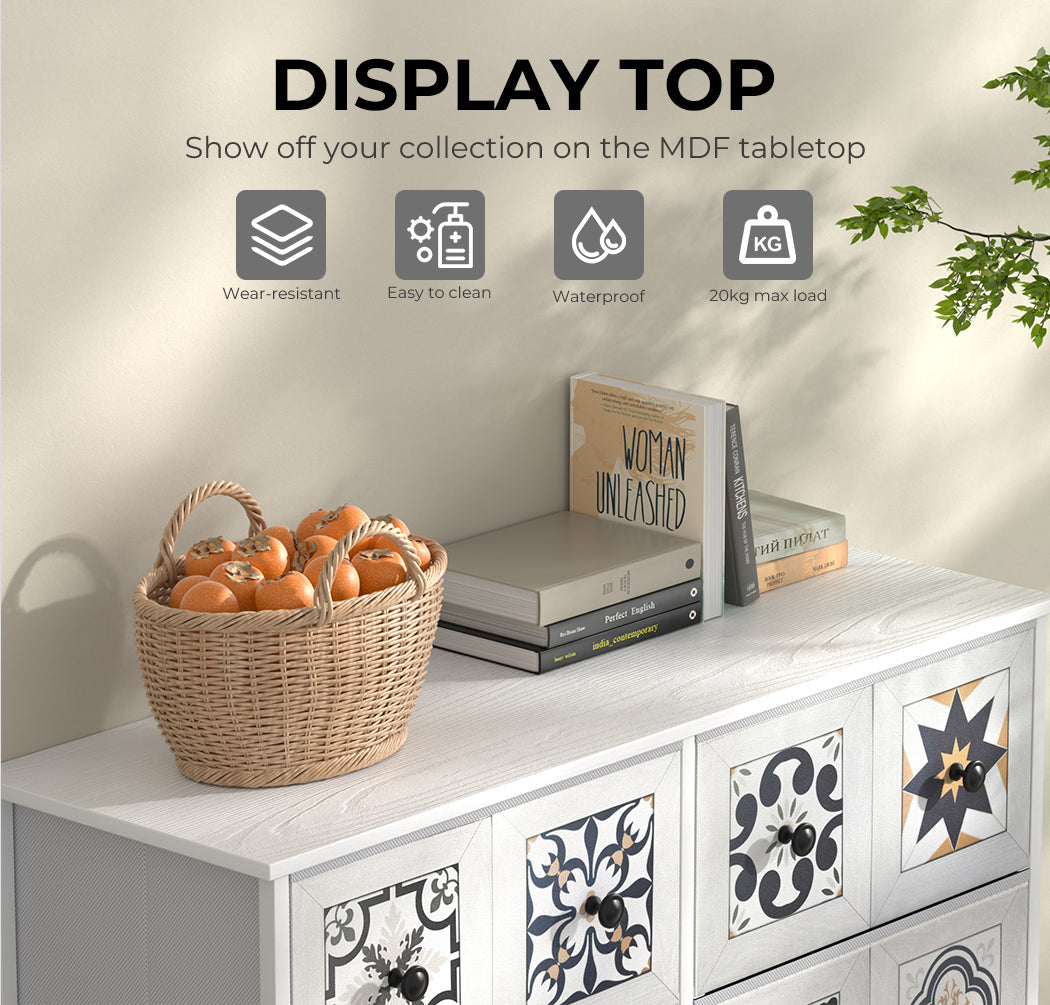 Moroccan Tile Pattern 6 Chest of Drawers