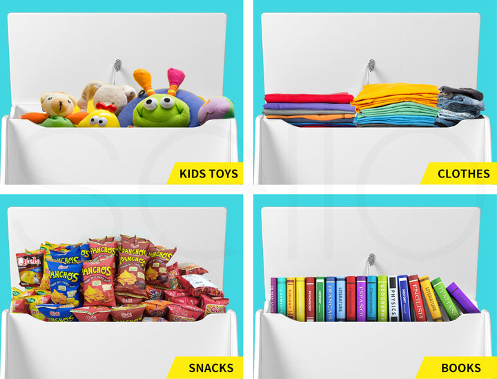 Multifunctional kids toy box