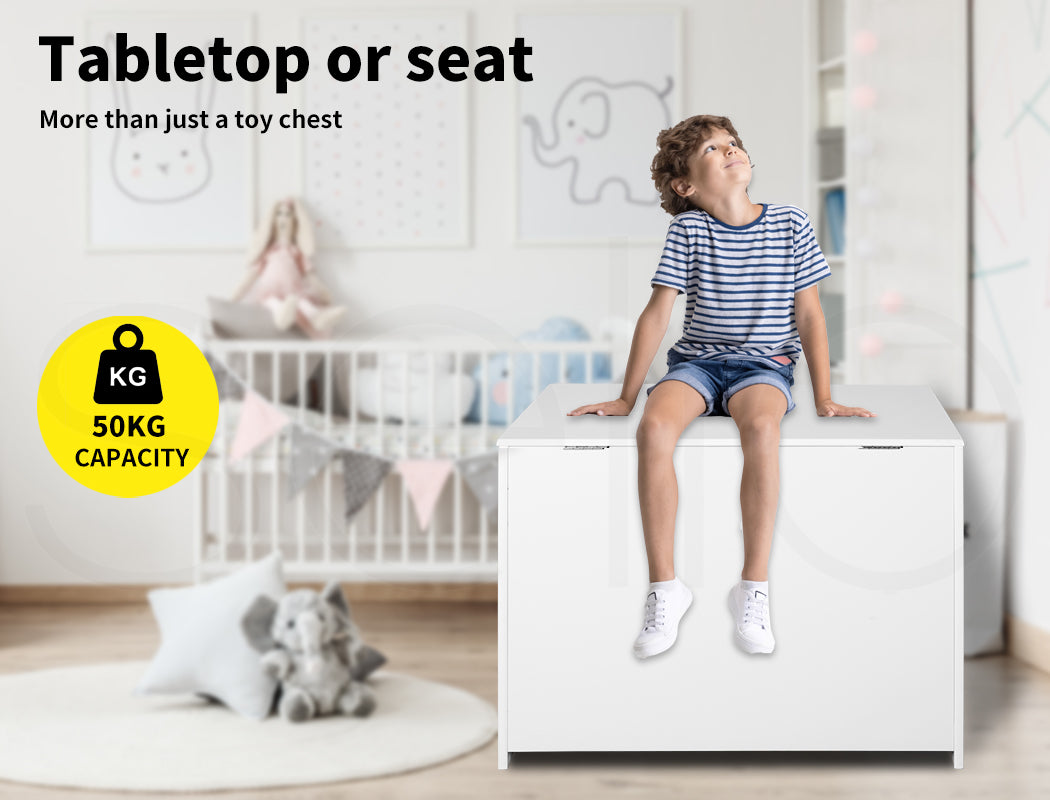 Multifunctional kids toy box