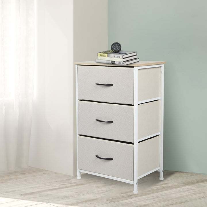 Narrow 3 Chest of Drawers Tower at corner 
