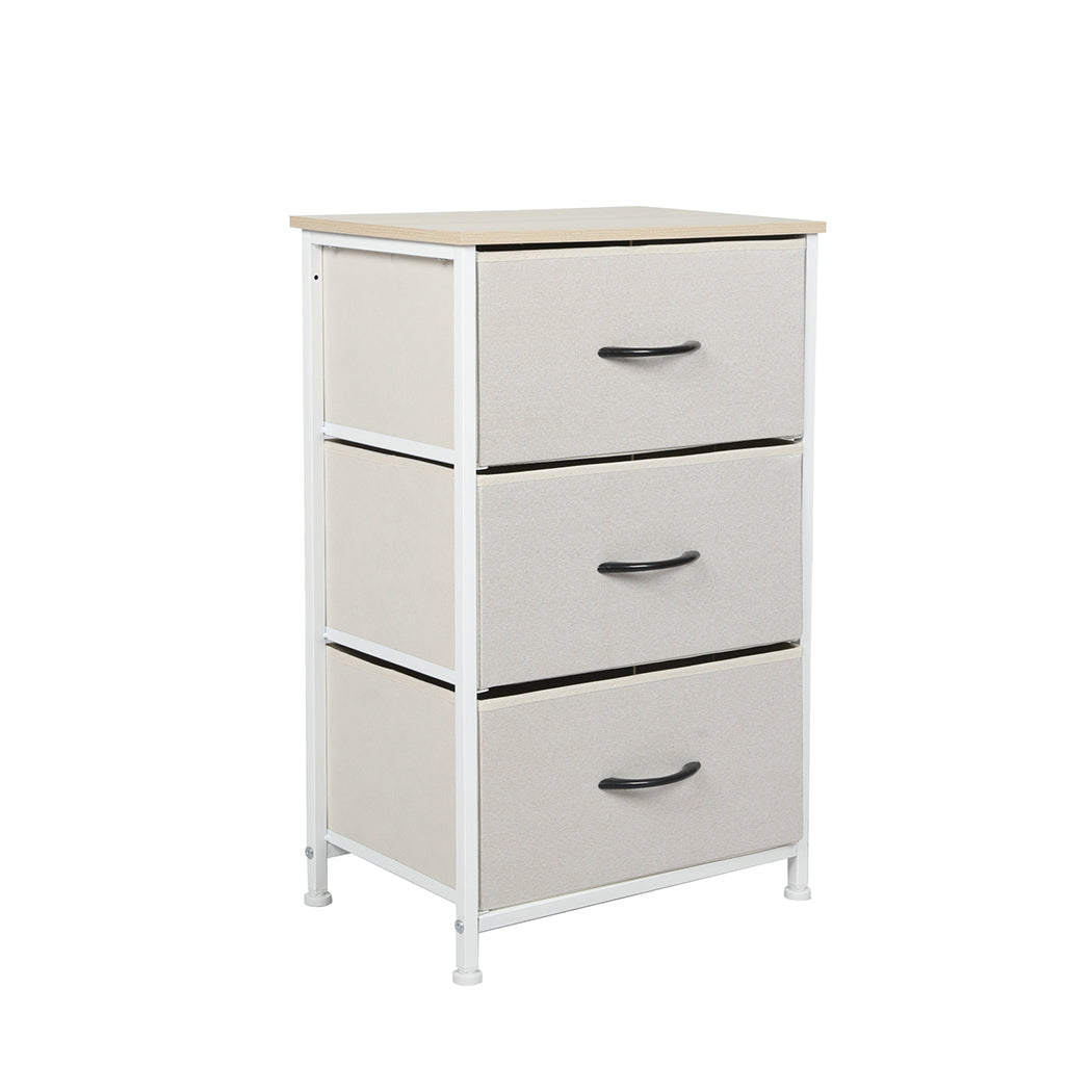 Narrow 3 Chest of Drawers Tower at corner 