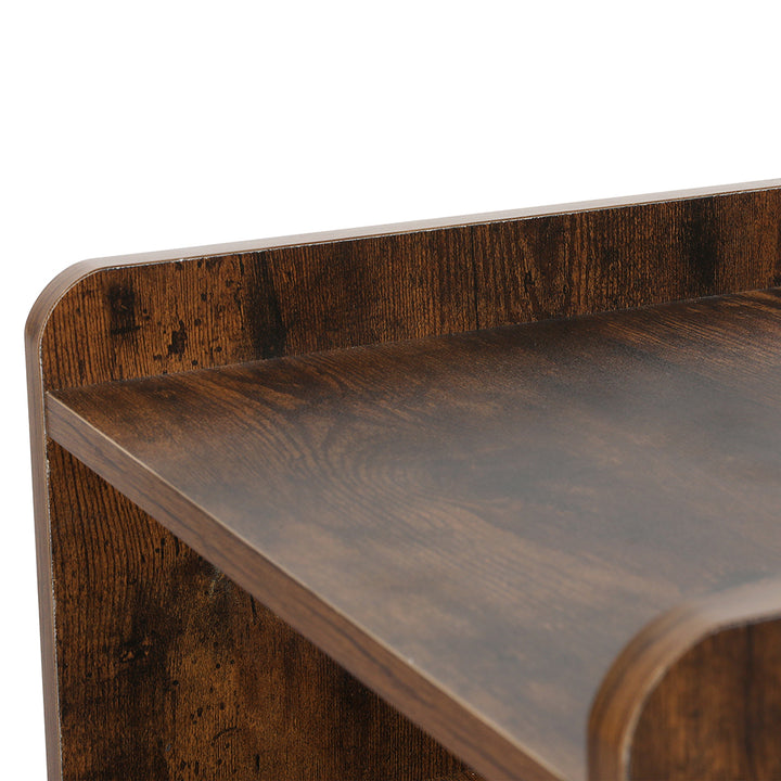 Oak LED Bedside Table edges 