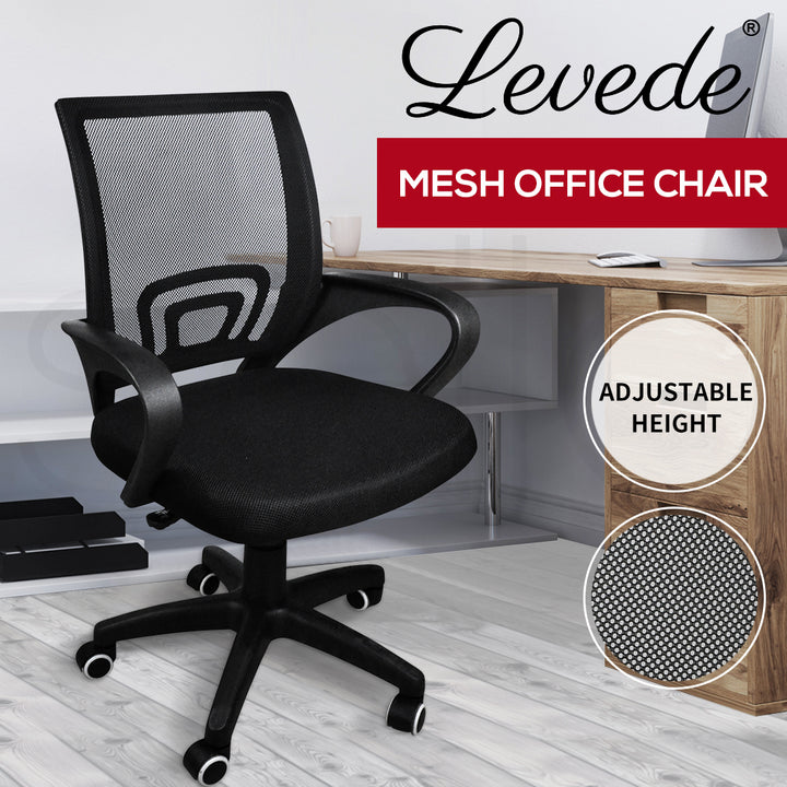 Levede Office Chair Gaming Computer Black 