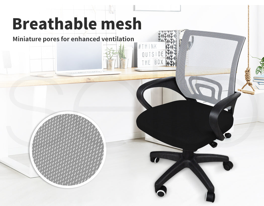 Levede Office Chair Gaming Computer Grey 