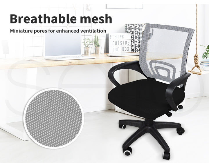 Levede Office Chair Gaming Computer Grey 
