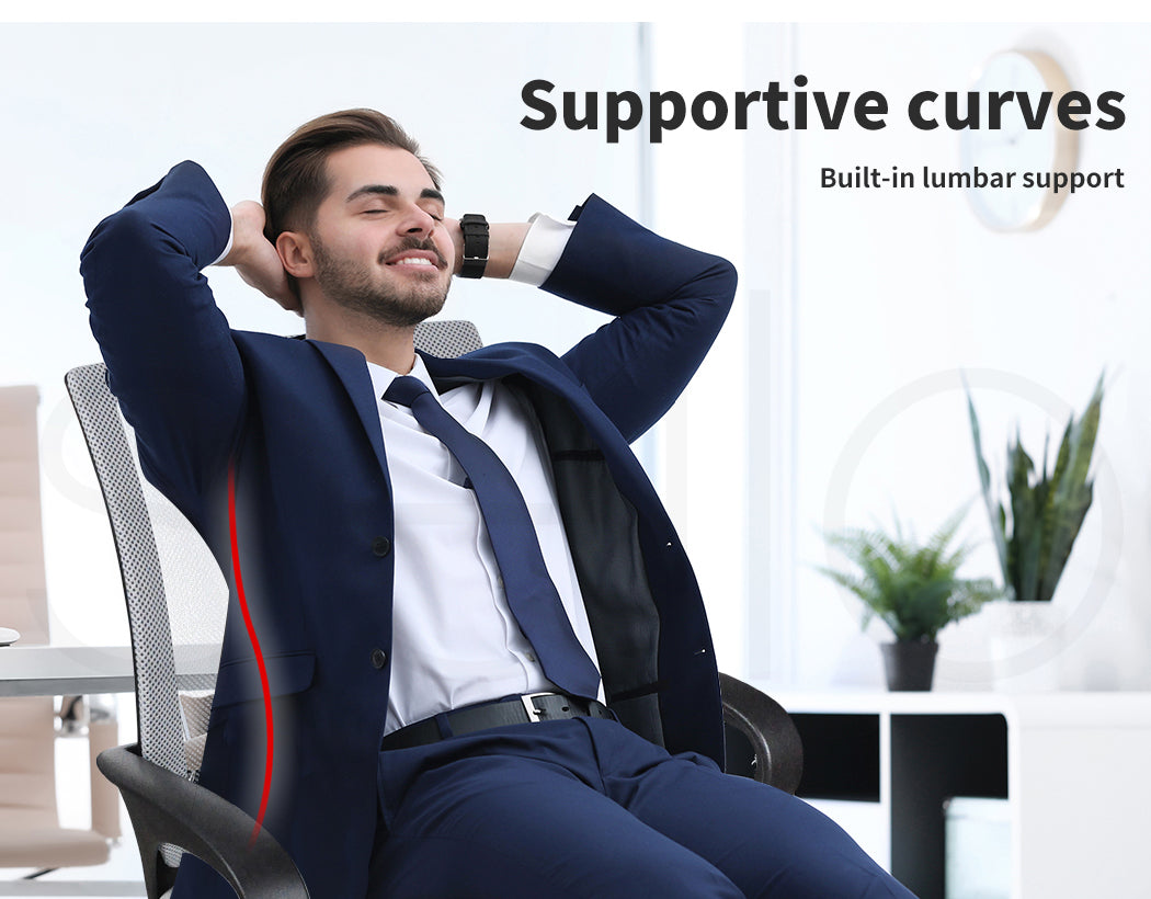 Levede Office Chair Gaming Computer Grey 