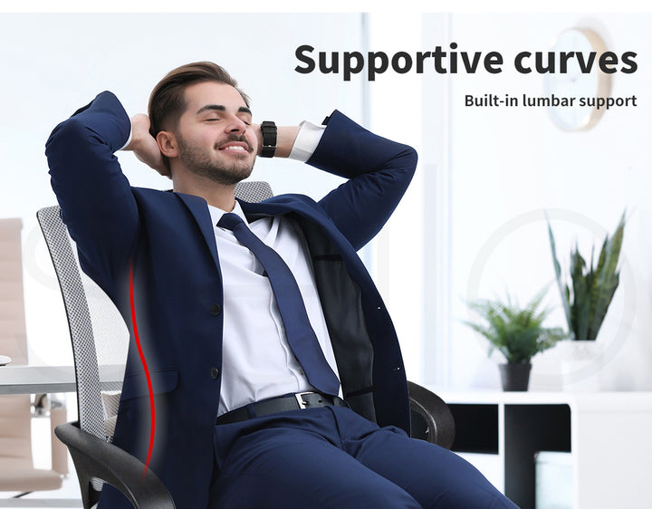 Levede Office Chair Gaming Computer Grey 