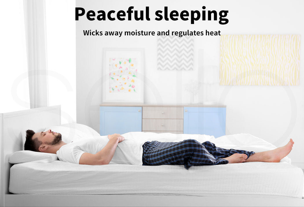 Peaceful sleep on Dreamz Pillow Top Mattress Protector