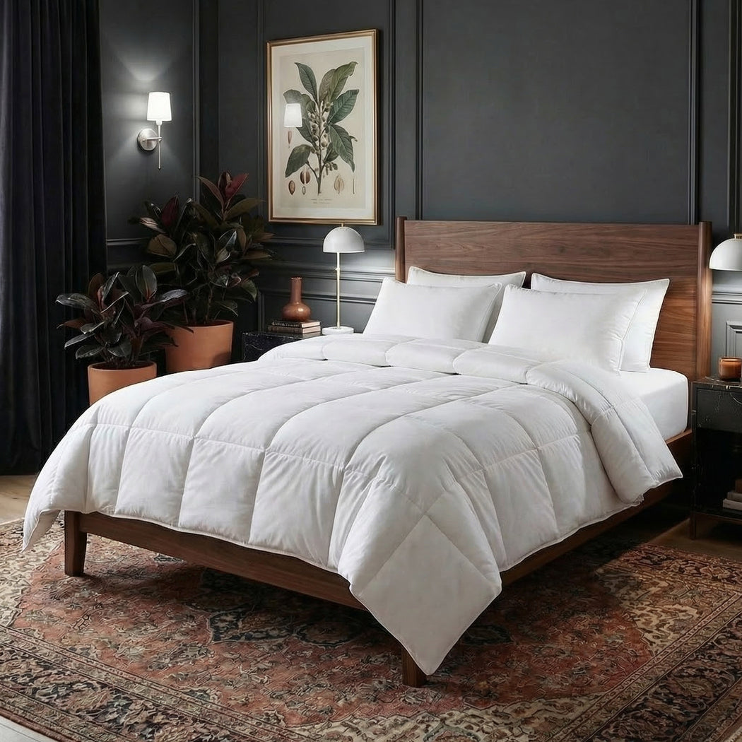 All Season Microfiber Quilt Siliconized Doona Duvet