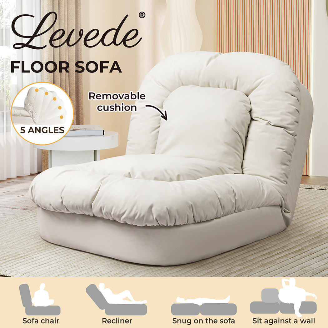 Levede Convertible Lounge Floor Sofa Bed - Levede