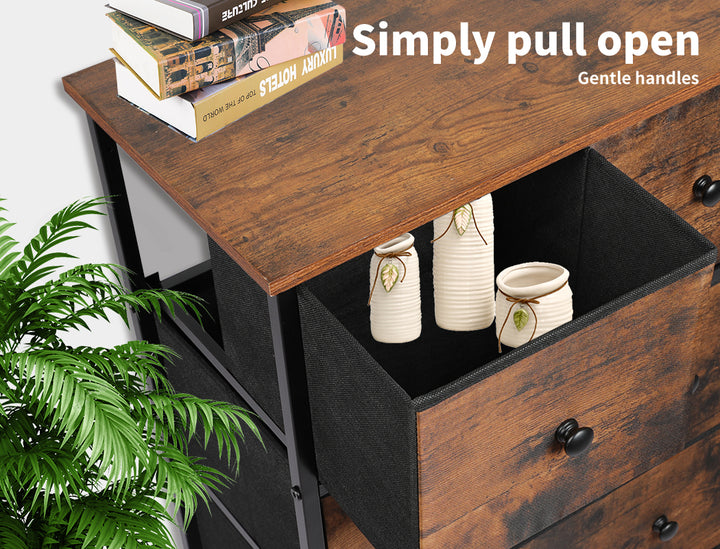 Rustic 12-Drawer Tallboy Chest of Drawers