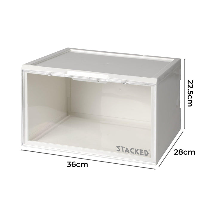 Sneaker Display Case With LED Voice Control - White