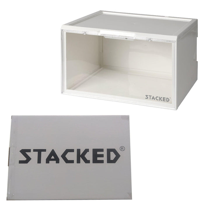 Sneaker Display Case With LED Voice Control - White