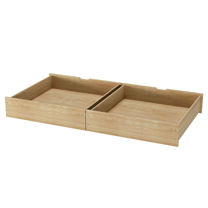 Single Wooden House Bed Frame with Storage Drawers