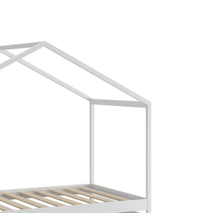Single Wooden House Bed Frame with Storage Drawers
