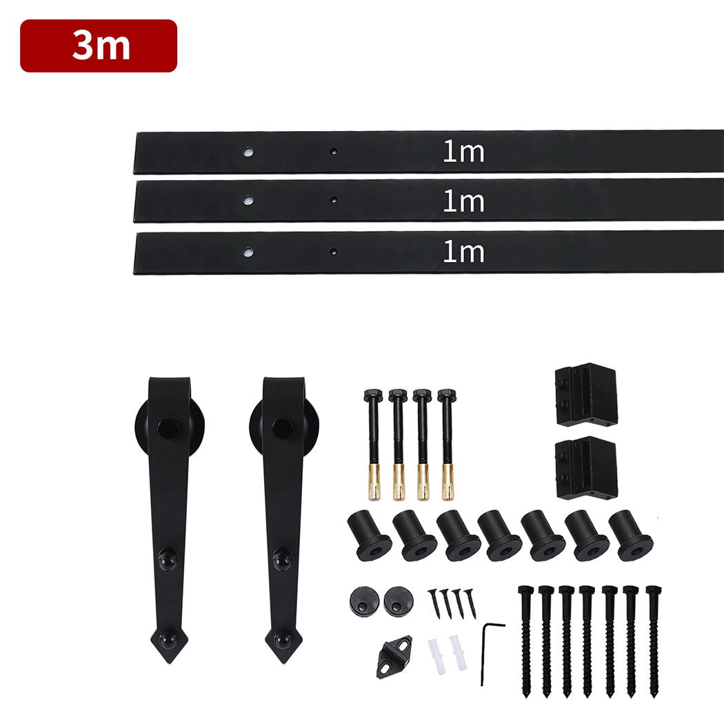Levede Sliding Barn Door Hardware Track 3M Kit