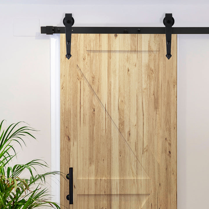 Levede Sliding Barn Door Hardware Track with attached door