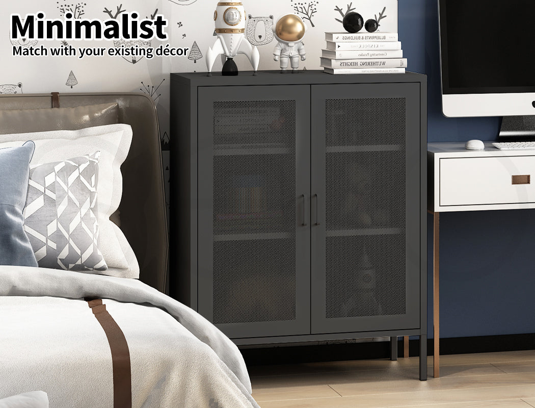 Levede Storage Cabinet Steel Kitchen 