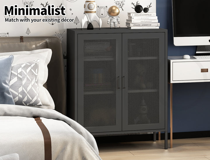 Levede Storage Cabinet Steel Kitchen 