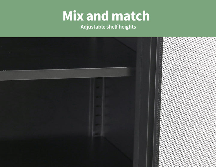 Levede Storage Cabinet Steel Kitchen 