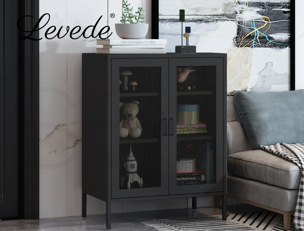 Levede Storage Cabinet Steel Kitchen